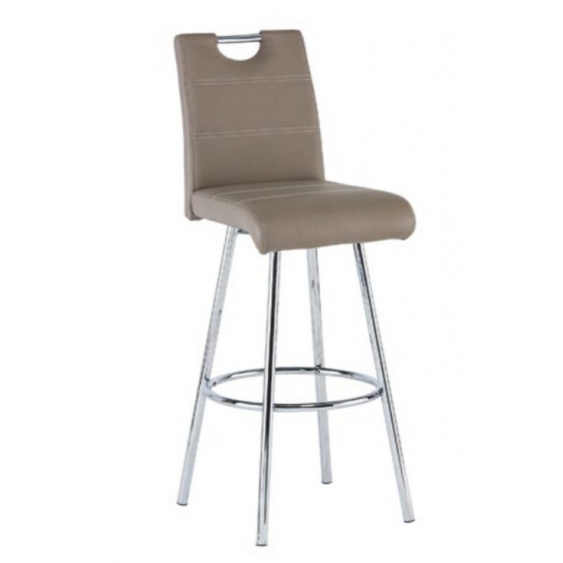 WOF Vegas Taupe Swivel Barstool